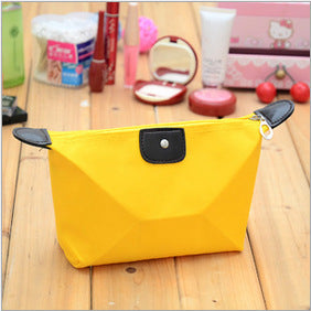 Cute Dumpling Cosmetic Bag Candy-colored Folding Dumpling Storage Bag Ingot Waterproof Washing Bag - Amazhona 