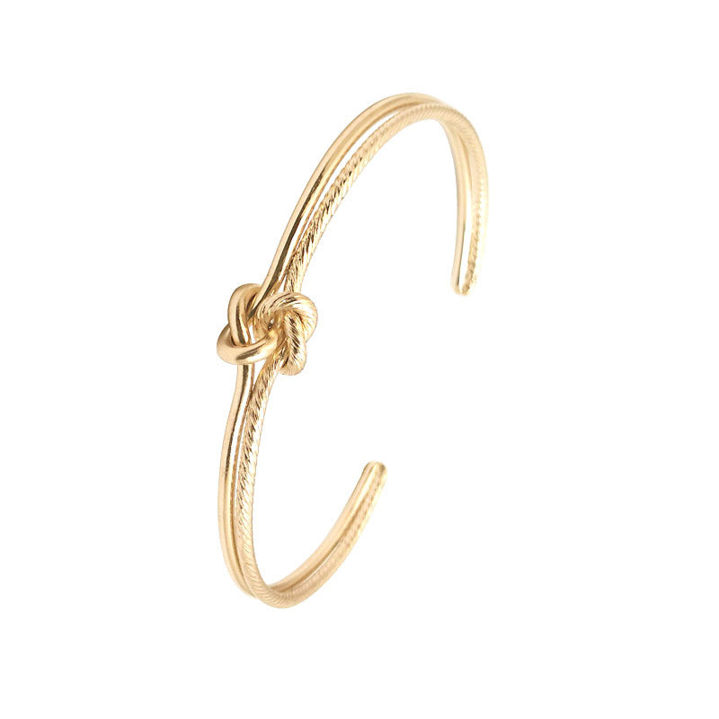 Double-line small knotted bracelet - Amazhona 