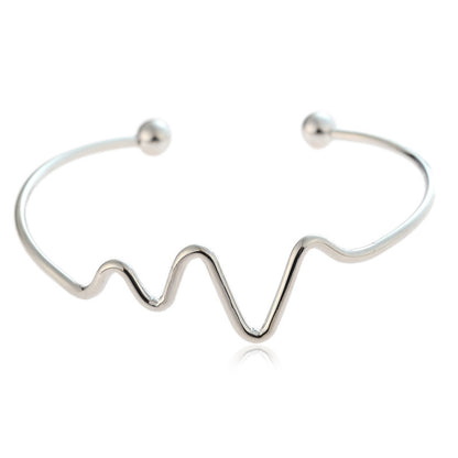 Lightning ECG exaggerated jewelry bracelet - Amazhona 