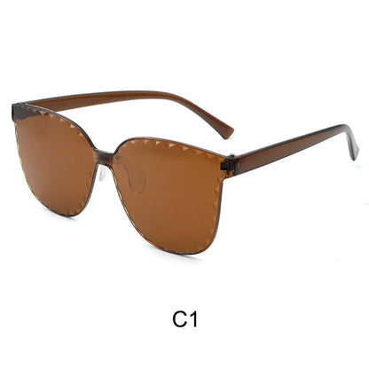 Frameless one-piece sunglasses - Amazhona 