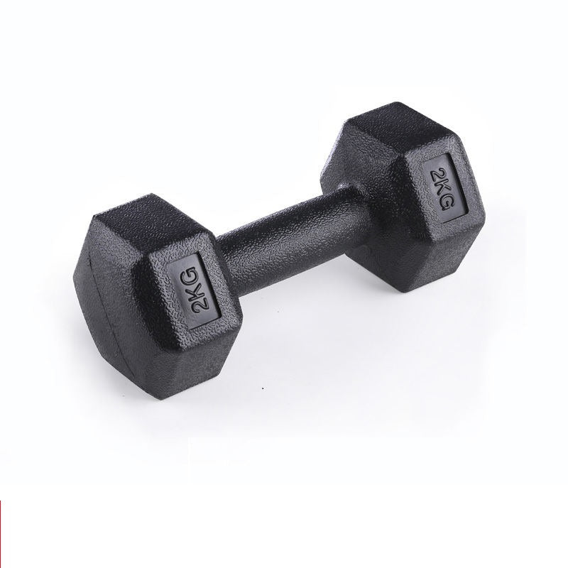 Dumbells Men's Arm Muscle Training Household Rubberized Dumbbells Female Fitness Equipment - Amazhona 