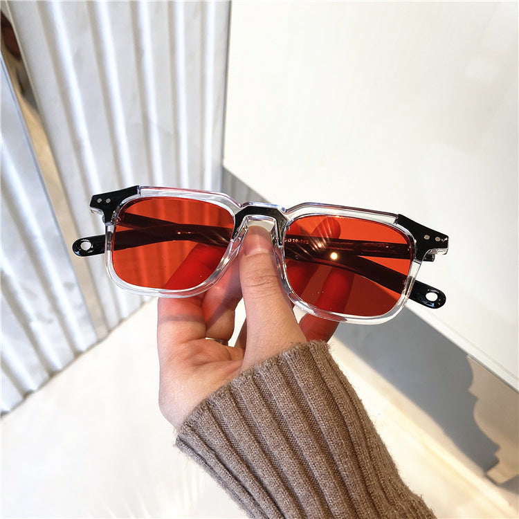 Korean Style New Fashion Square Net Red Sunglasses - Amazhona 