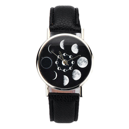 Fashion Ladies Belt moon Quartz Watch - Amazhona 