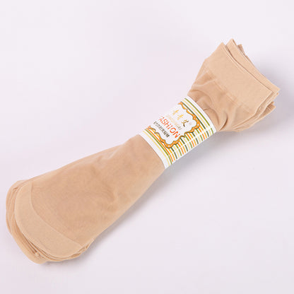 Stockings Core-Spun Silk Velvet Ladies Short Silk Socks - Amazhona 