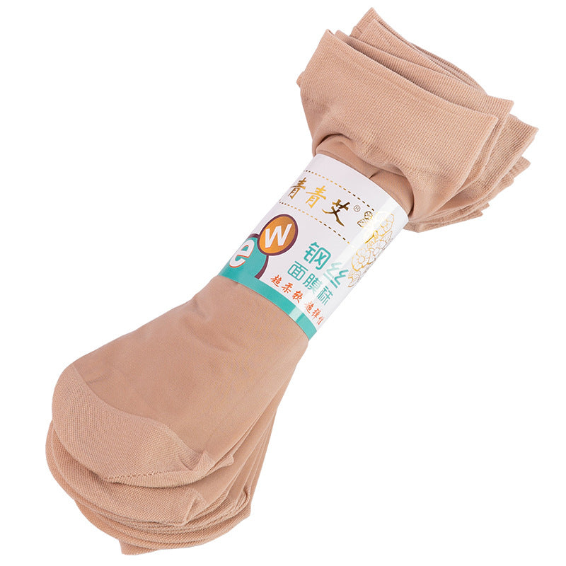 Stockings Core-Spun Silk Velvet Ladies Short Silk Socks - Amazhona 