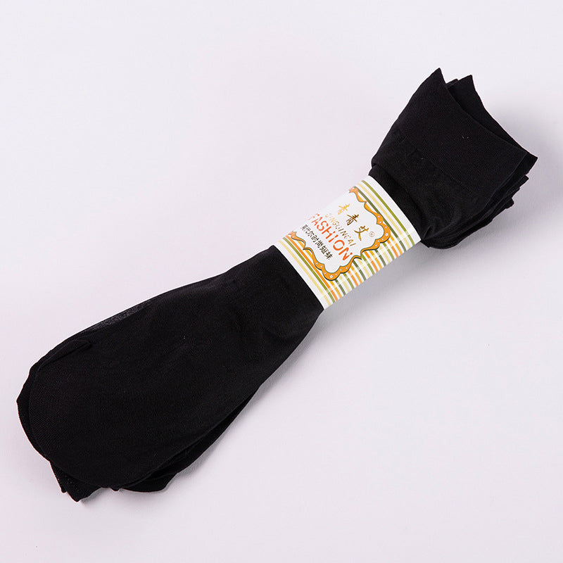 Stockings Core-Spun Silk Velvet Ladies Short Silk Socks - Amazhona 