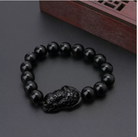 Obsidian Pixiu Couple Bracelet For Men And Women - Amazhona 