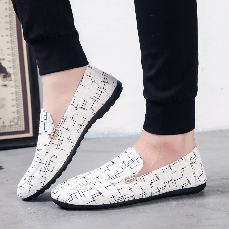 Korean Style Cloth Shoes Men's Shoes Trend Sneakers - Amazhona 