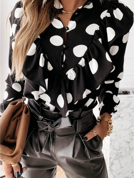 Women Blouses Long Sleeve Shirt Casual Tops - Amazhona 