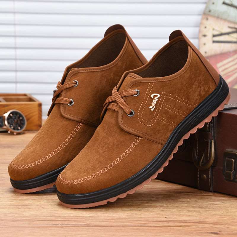 Tendon Soled Cloth Shoes Men's Work Shoes Non Slip Casual Shoes - Amazhona 