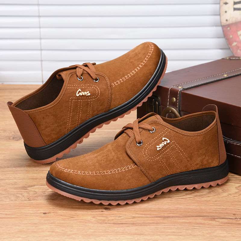 Tendon Soled Cloth Shoes Men's Work Shoes Non Slip Casual Shoes - Amazhona 