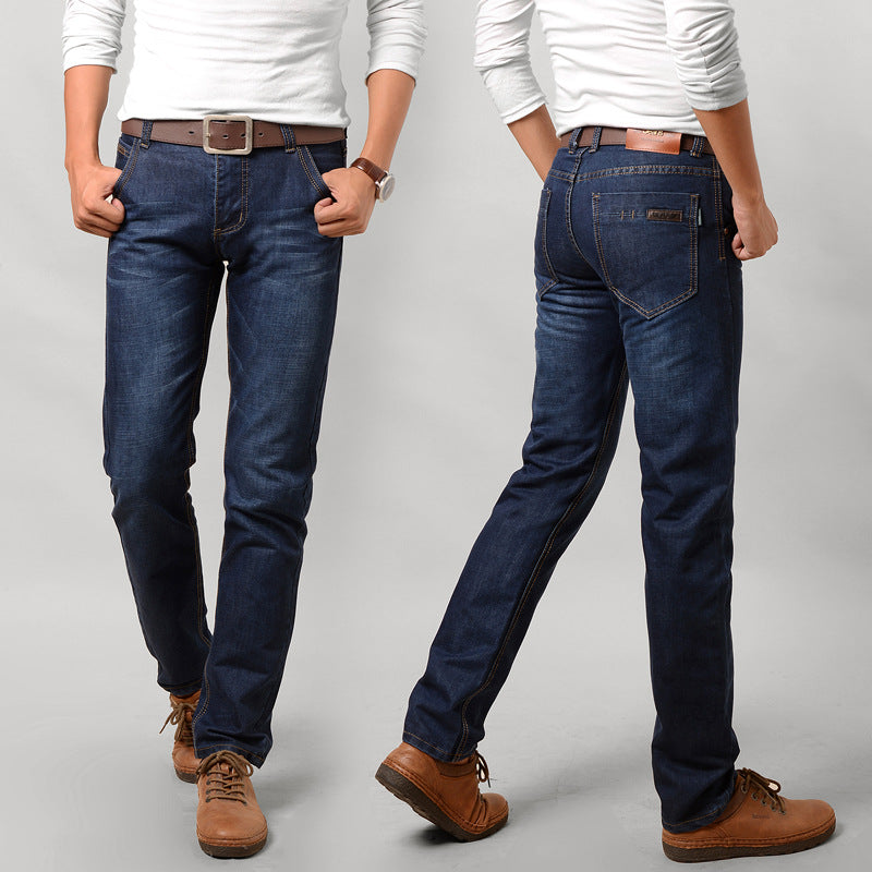 Men's Jeans Slim Straight Long Pants - Amazhona 