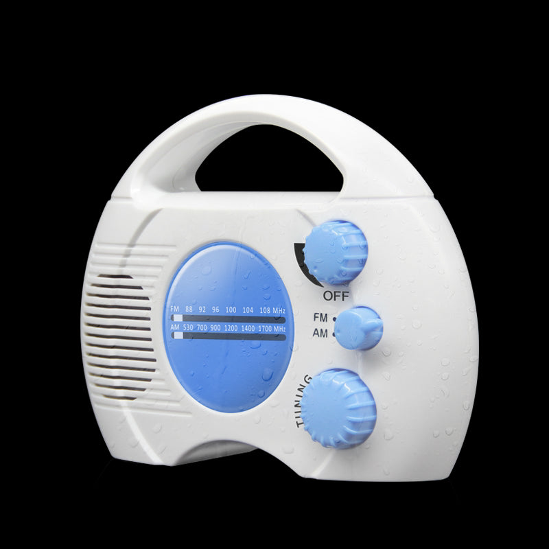 Portable Class 5 Waterproof Radio AM FM Radio Bathroom Hanging Radio Rechargeable 1000Mah - Amazhona 