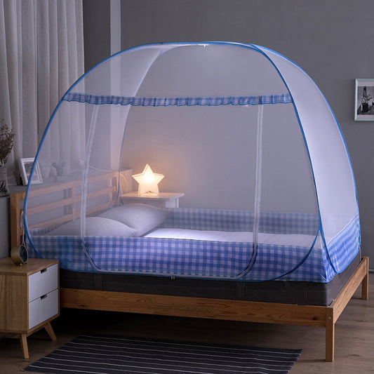 Mosquito Net Household Installation-Free Anti-Fall 1.8m Bed Yurt 1.2 Student Dormitory 1.5m Double Thickening Foldable - Amazhona 