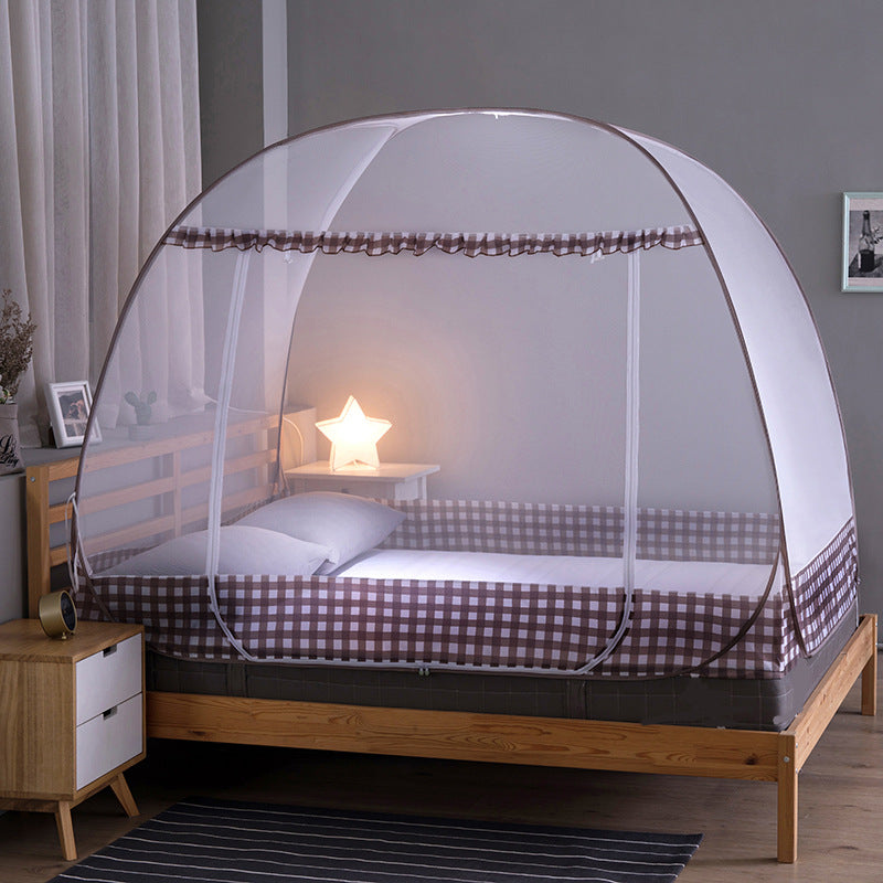 Mosquito Net Household Installation-Free Anti-Fall 1.8m Bed Yurt 1.2 Student Dormitory 1.5m Double Thickening Foldable - Amazhona 