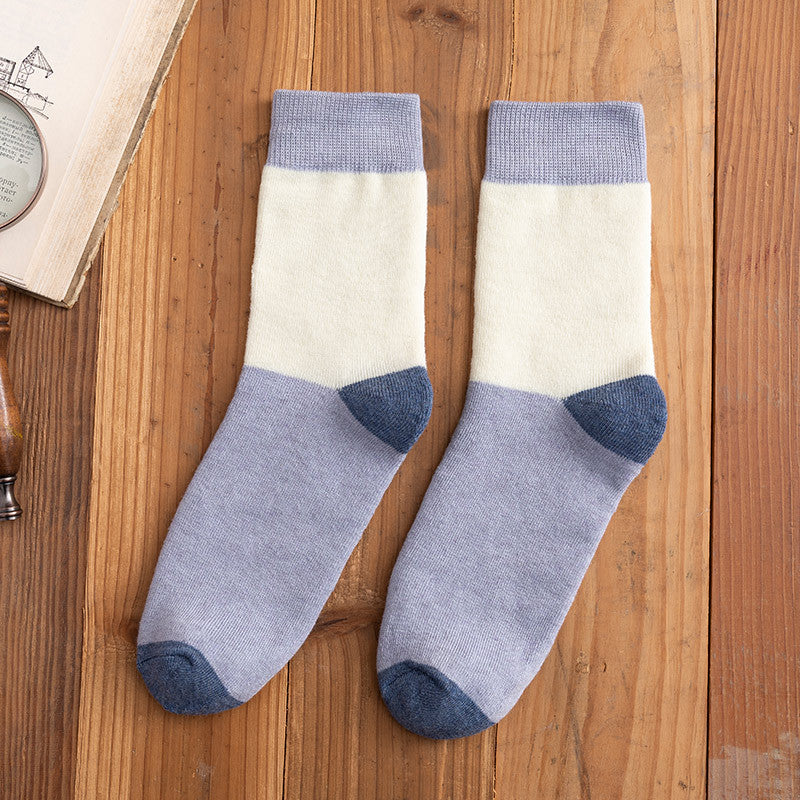 Plush Thick Men's Tube Socks Retro Towel - Amazhona 