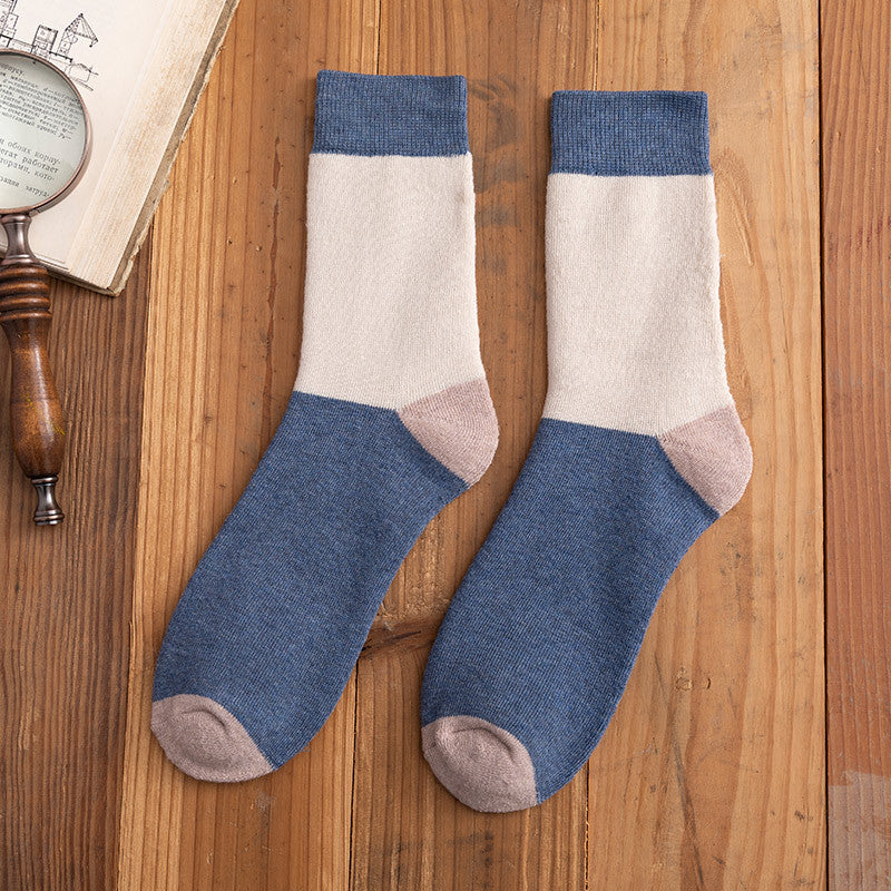 Plush Thick Men's Tube Socks Retro Towel - Amazhona 