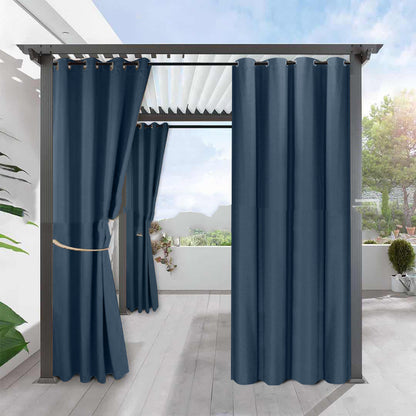 Simple Full Blackout Solid Color Fine Linen Blackout Waterproof Sunscreen Heat Insulation Curtain - Amazhona 