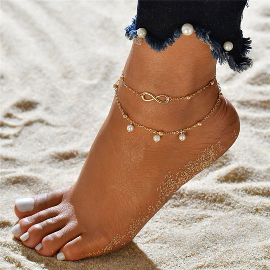 8-shaped Multilayer Anklet - Amazhona 