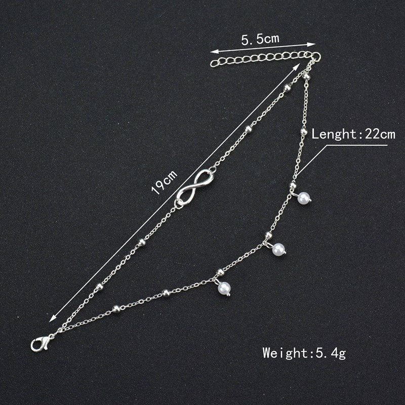 8-shaped Multilayer Anklet - Amazhona 