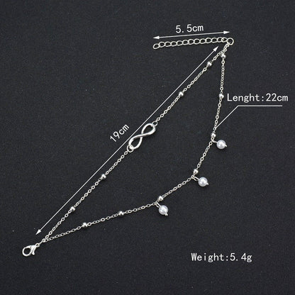 8-shaped Multilayer Anklet - Amazhona 