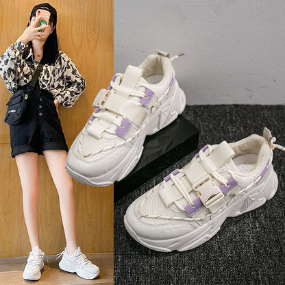 Sneakers Students Korean Version Of The Net Red Daddy Shoes - Amazhona 