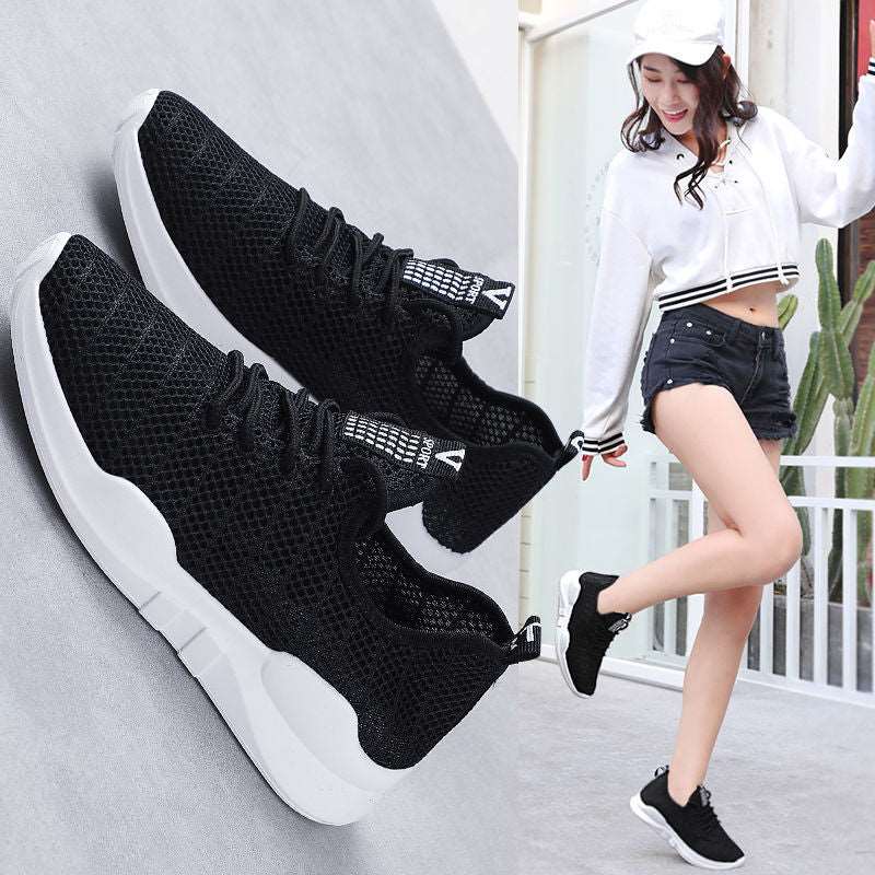 Summer Net Shoes Flat Casual Sports Shoes - Amazhona 