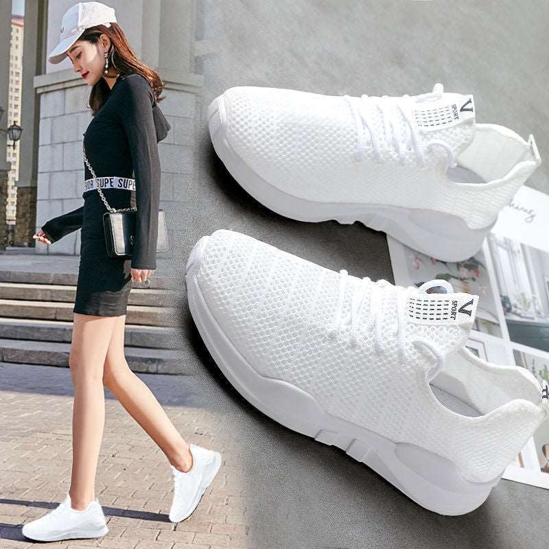 Summer Net Shoes Flat Casual Sports Shoes - Amazhona 