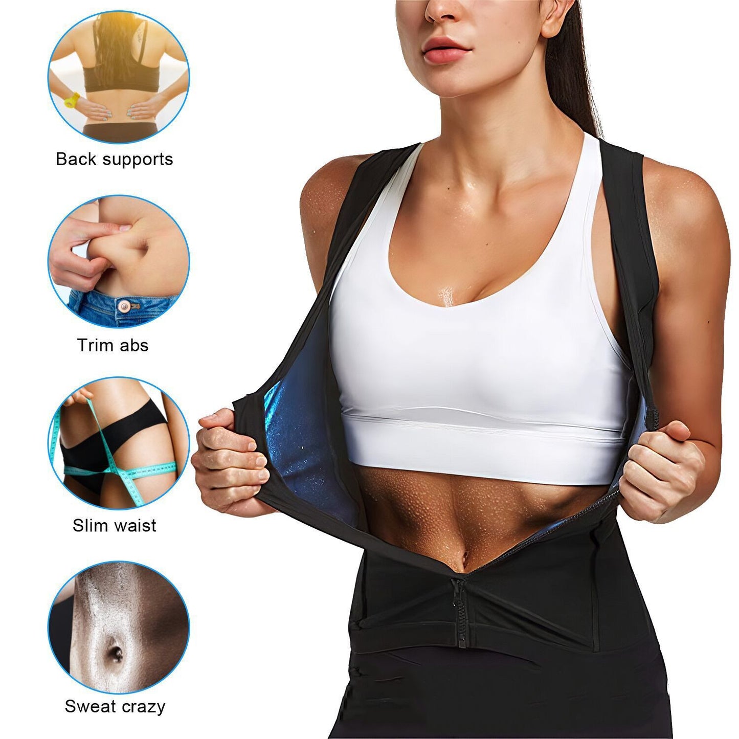 Fitness Sports Fast Wicking Corset Sauna Vest - Amazhona 