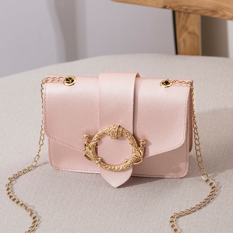 Fashion Chain Small Square Bag Fashion One-Shoulder Messenger Mobile Phone Bag - Amazhona 