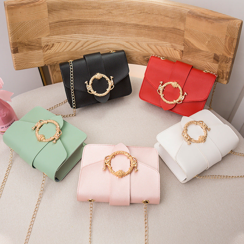 Fashion Chain Small Square Bag Fashion One-Shoulder Messenger Mobile Phone Bag - Amazhona 