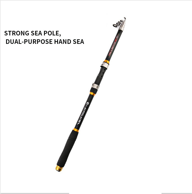 2.1M -3.6M Carp Fishing Rod Feeder Hard FRP Carbon Fiber Telescopic Fishing Rod Fishing Pole - Amazhona 