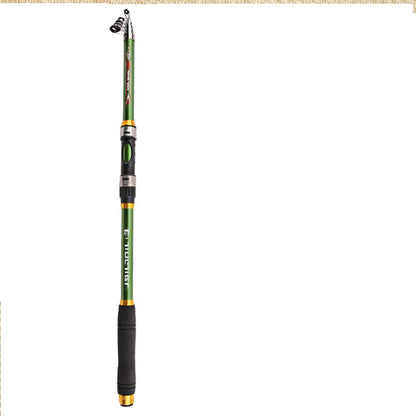 2.1M -3.6M Carp Fishing Rod Feeder Hard FRP Carbon Fiber Telescopic Fishing Rod Fishing Pole - Amazhona 