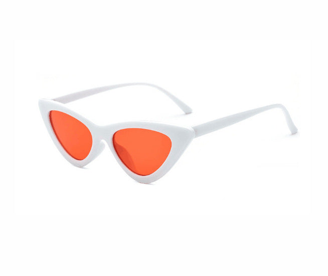 Retro Triangle Cat Eye Net Red Sunglasses - Amazhona 