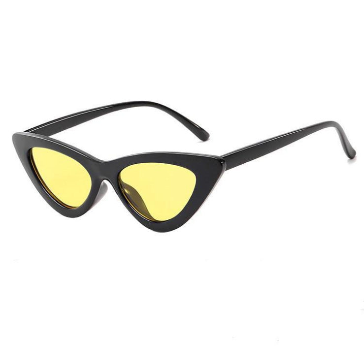 Retro Triangle Cat Eye Net Red Sunglasses - Amazhona 