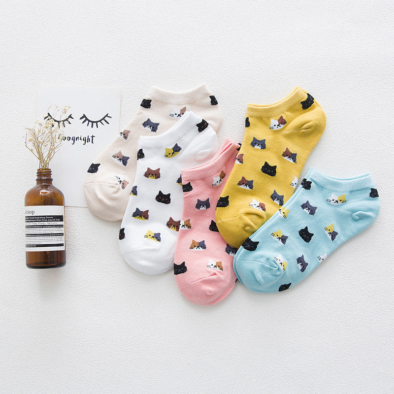 Spring And Summer Women'S Socks, Women'S Solid Color Socks, Low-Cut Shallow Mouth Leisure Boat Socks, Silicone Non-Slip Invisible Socks Wholesale - Amazhona 