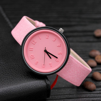 Fashion Women's Watch Leather Ladies Watch Women's Candy Watch - Amazhona 