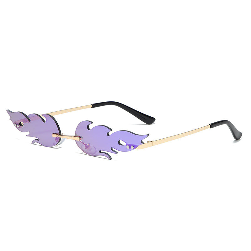 Men's And Women's Metal Frameless Sunglasses - Amazhona 