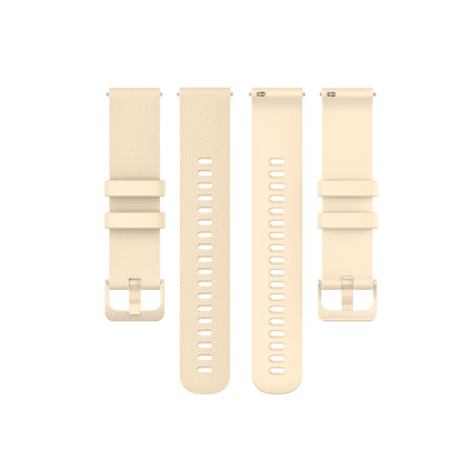 Universal 20mm Small Check Pattern Silicone Strap - Amazhona 