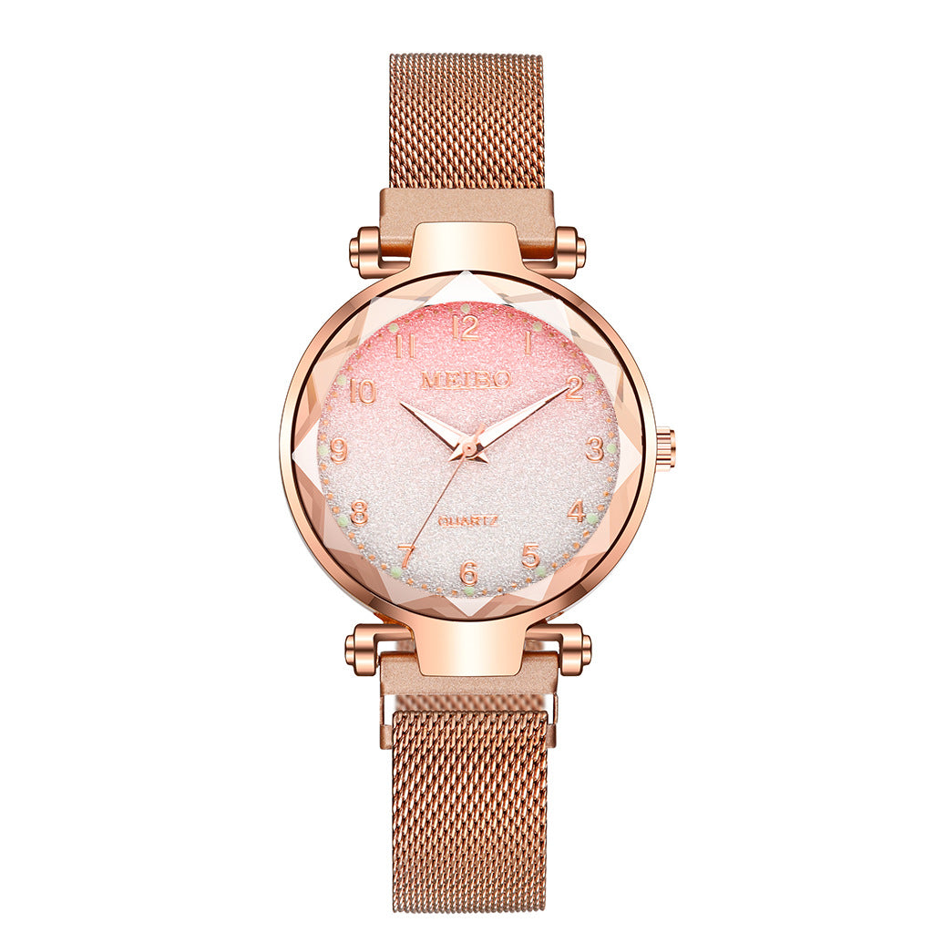 Fashion Watch Starry Sky Dial Watch Classic Ladies Magnet Buckle Quartz Watch Drop Shipping - Amazhona 