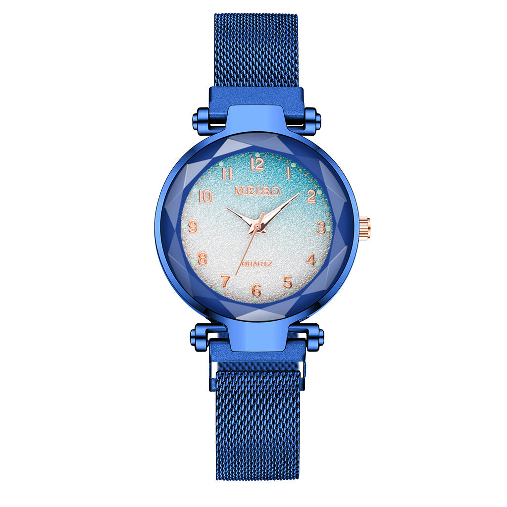 Fashion Watch Starry Sky Dial Watch Classic Ladies Magnet Buckle Quartz Watch Drop Shipping - Amazhona 