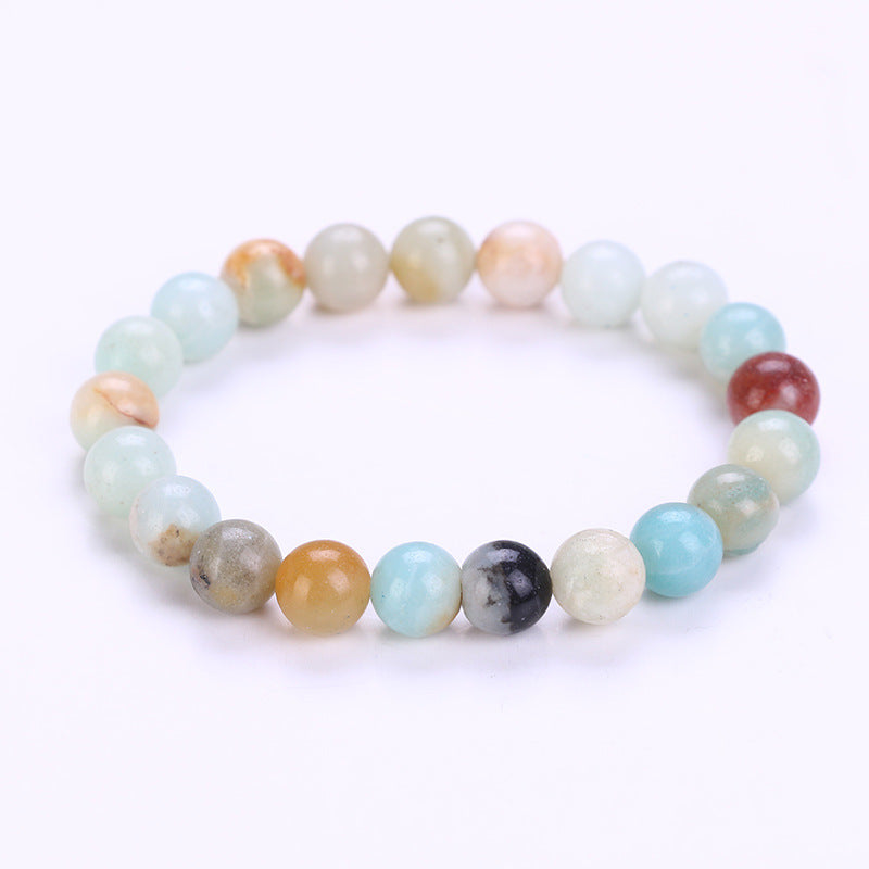 Bracelet Yoga Pure Bead Bracelet 8mm Stone Volcanic Stone Agate Diy Bracelet - Amazhona 