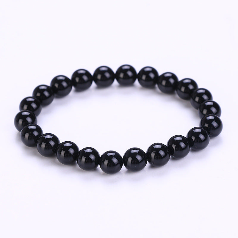 Bracelet Yoga Pure Bead Bracelet 8mm Stone Volcanic Stone Agate Diy Bracelet - Amazhona 