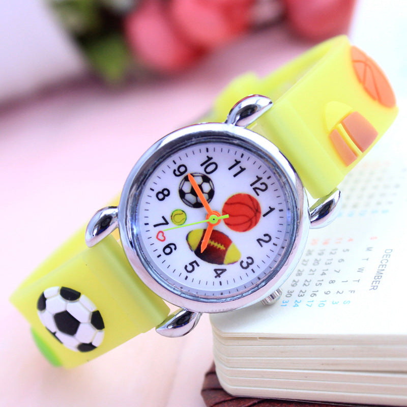 Electronic Quartz Watch Cute Football Cartoon - Amazhona 