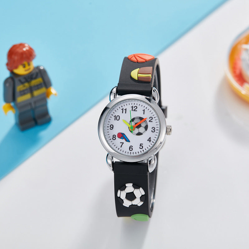 Electronic Quartz Watch Cute Football Cartoon - Amazhona 