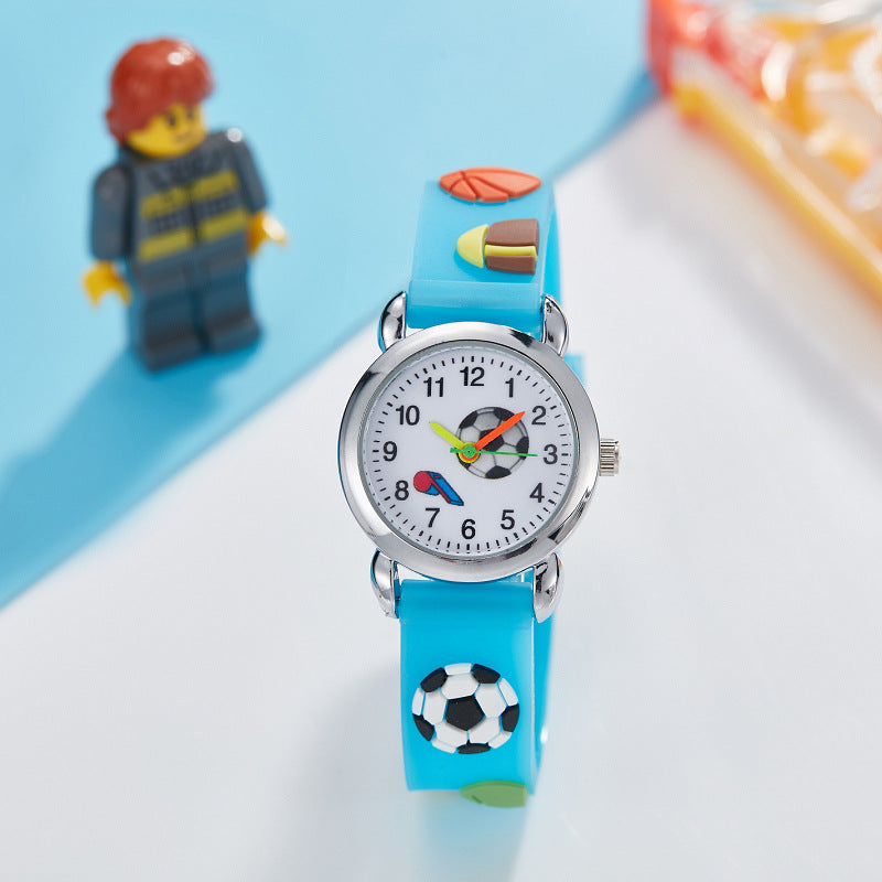 Electronic Quartz Watch Cute Football Cartoon - Amazhona 