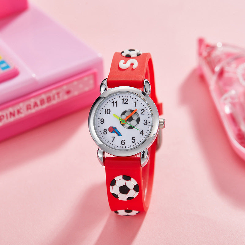 Electronic Quartz Watch Cute Football Cartoon - Amazhona 