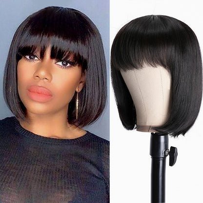 Unice Hair Full Machine Human Hair Wigs For Black Women - Amazhona 