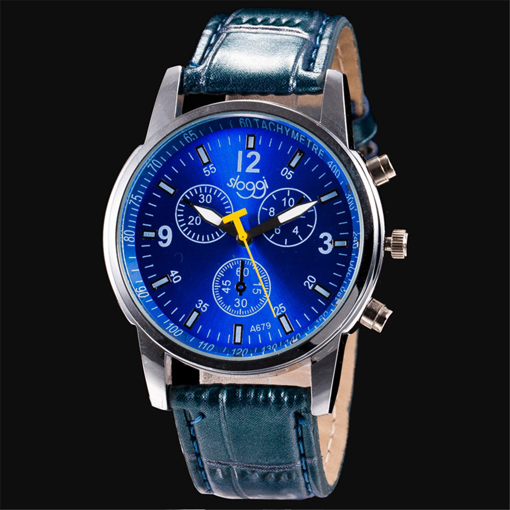 Ladies Belt Watch Three-eye Casual Male And Female Student Quartz Watch Women - Amazhona 