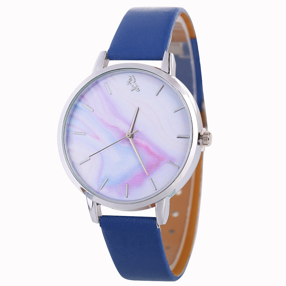 Casual gradient color belt women's watch - Amazhona 